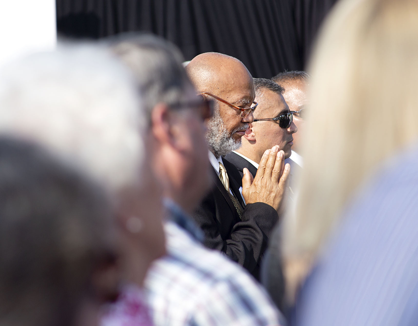 Flight 93 Memorial, Family Member Praying